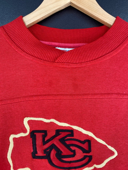 90's KANSAS CITY CHIEFS Made in USA Size XL Vintage NFL Sweat-Shirt / F6958S