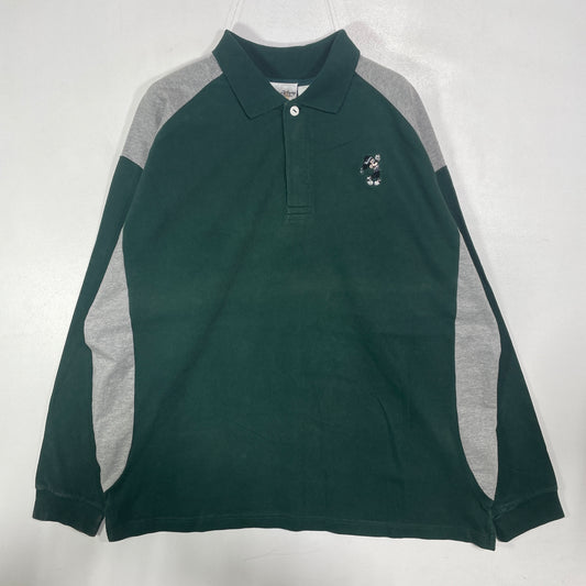 (XL) 00’ DISNEY MICKEY Vintage Long Sleeve Polo shirt / A1483R