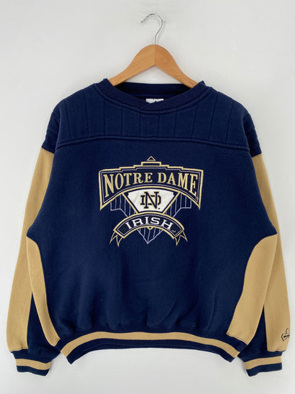 Vintage NOTRE DAME IRISH Size L College Sweat-shirt / F8925S
