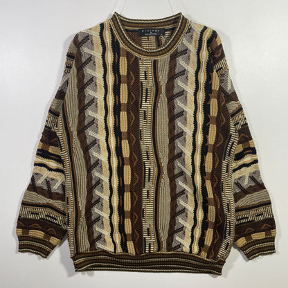 (L) Vintage 3D Coogi-Style Knitwear / A0874K