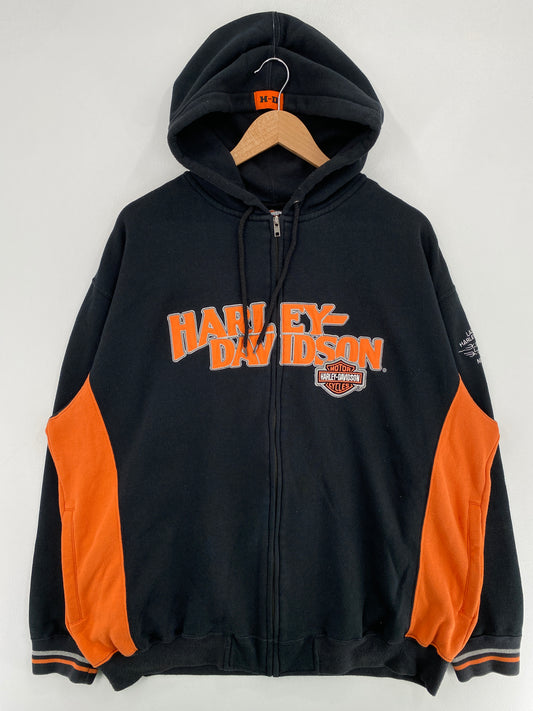 Vintage HARLEY DAVIDSON Size XL Zip-up Sweat-shirt / G1684S