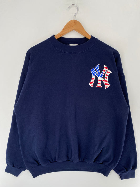 2001 NEW YORK YANKEES Size L Vintage MLB Sweat-Shirt / F3021S