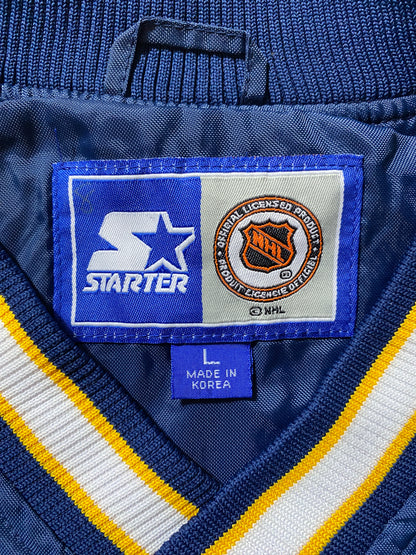 90's STARTER X ST.LOUIS BLUES Size L Vintage NHL Nylon Jacket / G6278N