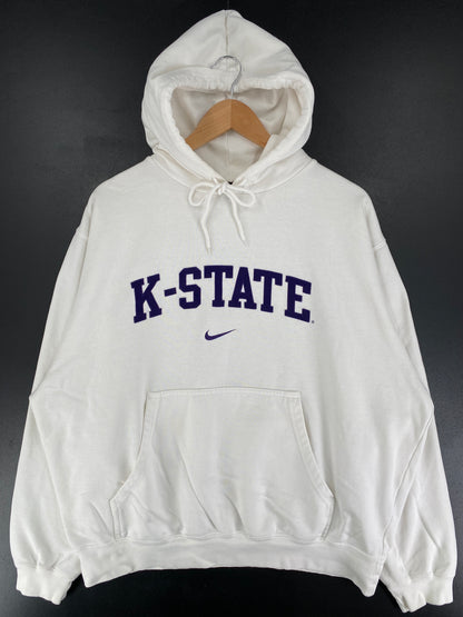 00' NIKE x K-STATE Size L Vintage College Hoodie Sweat Shirt / F1147S