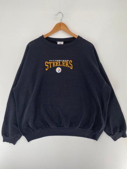 Vintage PITTSBURGH STEELERS Size XL Vintage NFL Sweat-Shirt / F996S