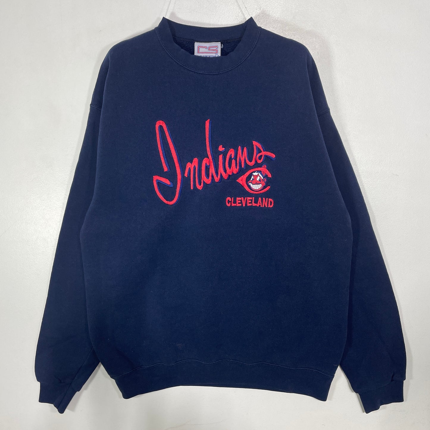 (L) 90's CLEVELAND INDIANS Vintage MLB Sweatshirt / A1488S