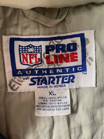 90's STARTER x DALLAS COWBOYS Size XL Vintage NFL Padded Nylon Jacket / F5862N