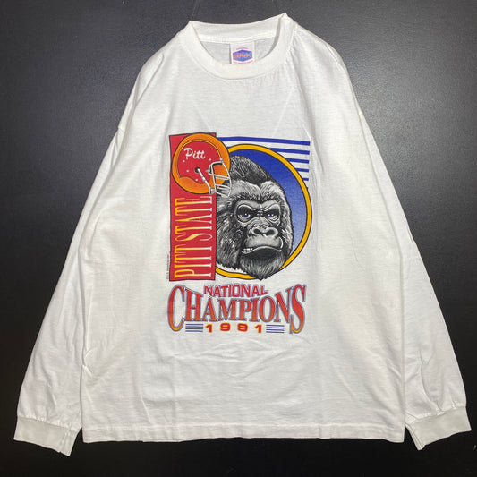 (L) 1991 PITT STATE GORILLAS Long Sleeve T-shirt / A0522T