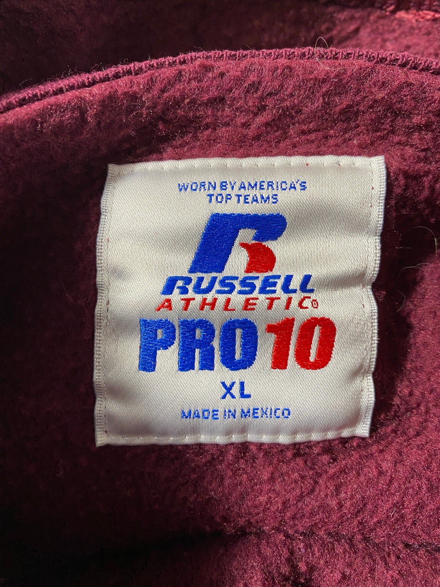 00’ RUSSELL PRO x CLARENCE FOOTBALL Size XL College Hoodie Sweat-shirt / G4355S