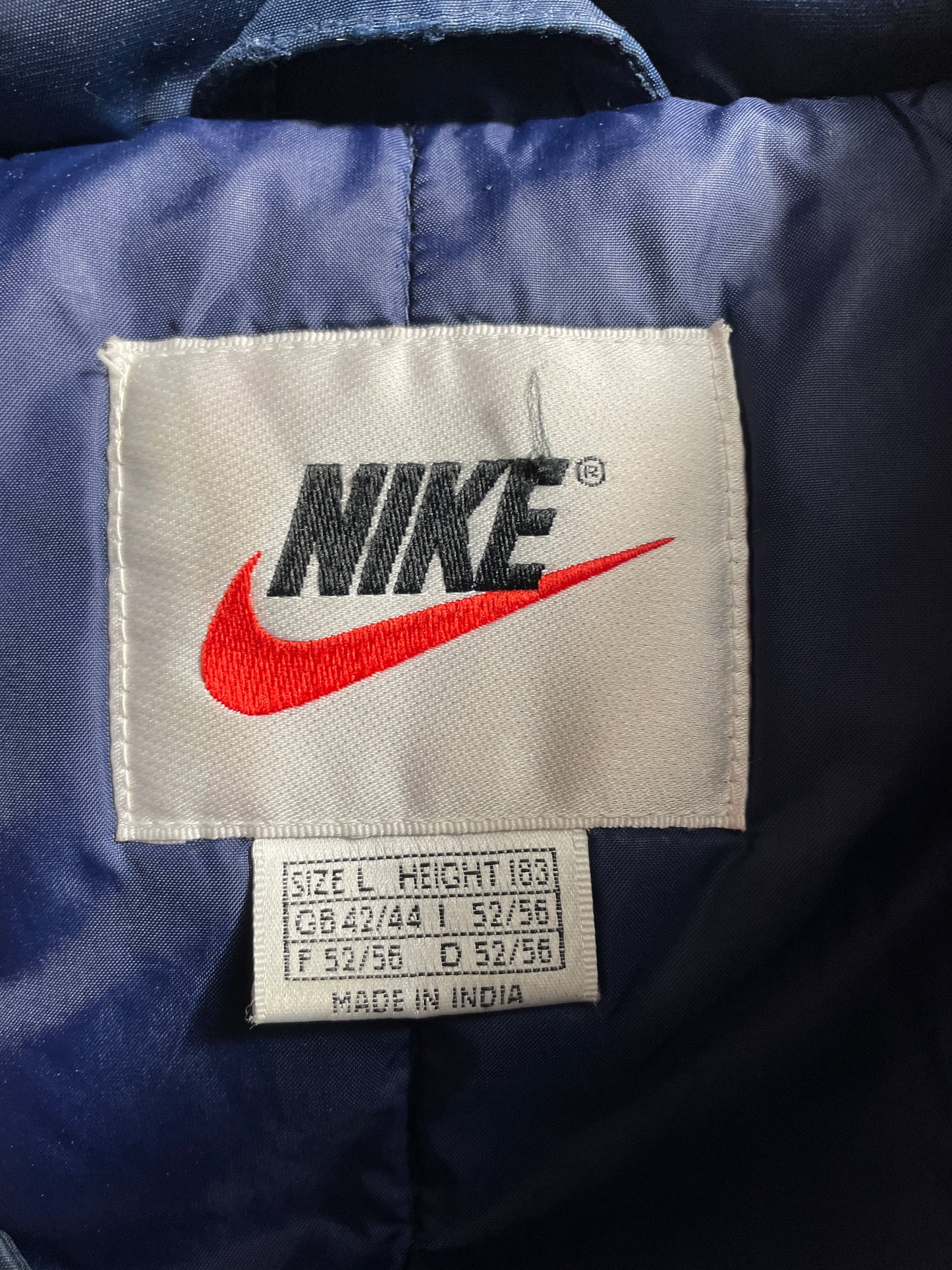 90's NIKE Size L Vintage Nylon Padded Zip-up Jacket / F5253N