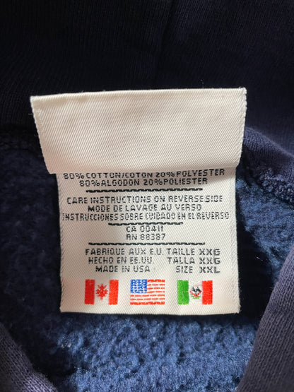 90's ADIDAS Made in USA Size XXL Vintage Hoodie Sweat-Shirt / F2858S