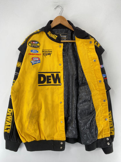 .Vintage NASCAR DEWALT Size XL Racing Jacket / F7925J