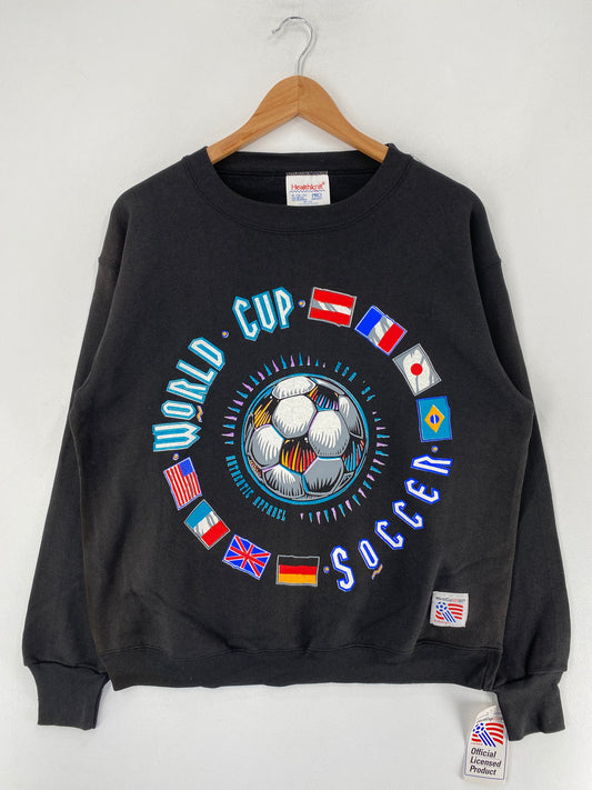 90's DEADSTOCK WORLD CUP Made in USA Size M Vintage Sweat-Shirt / F4430S