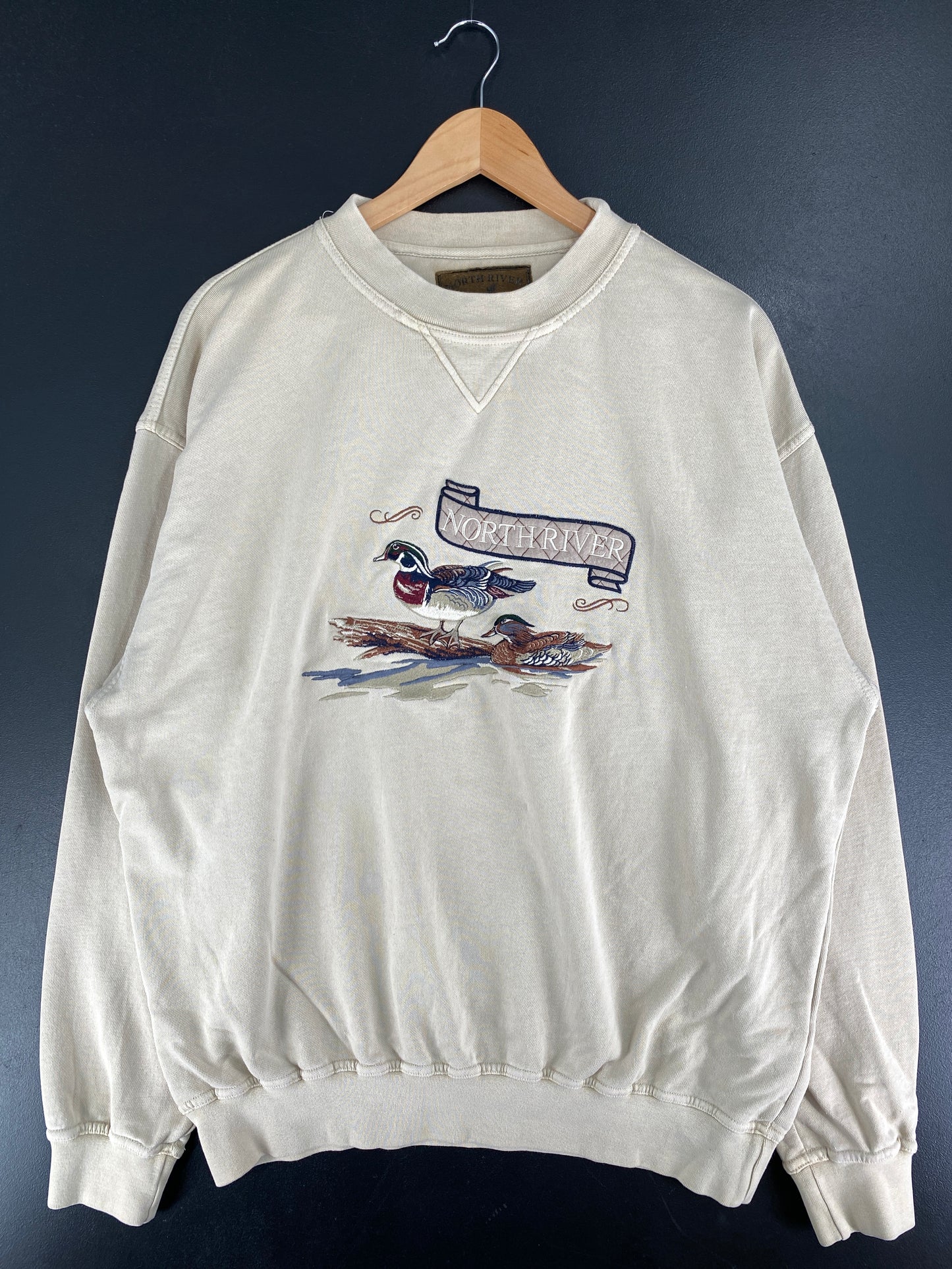 Vintage NORTH RIVER DUCK  Size XL Sweat Shirt / F4059S