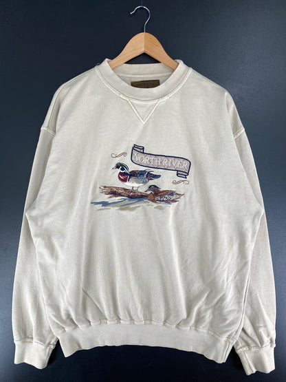 Vintage NORTH RIVER DUCK  Size XL Sweat Shirt / F4059S
