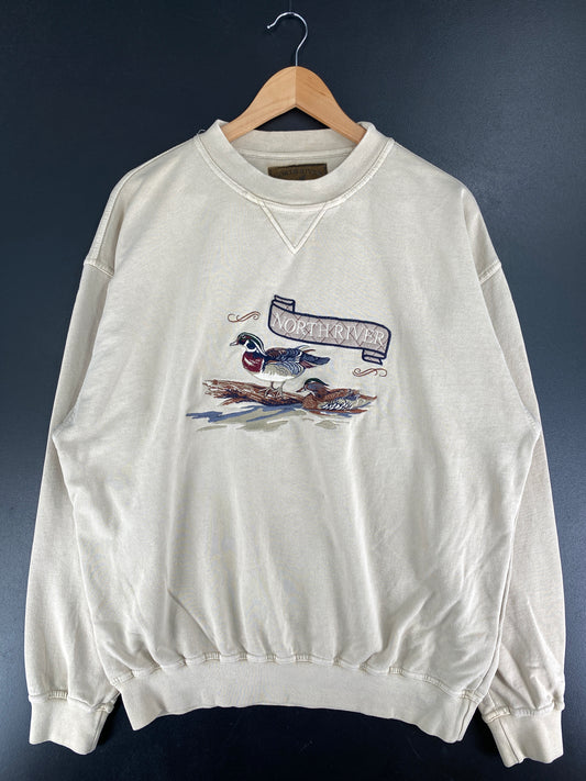 Vintage NORTH RIVER DUCK  Size XL Sweat Shirt / F4059S