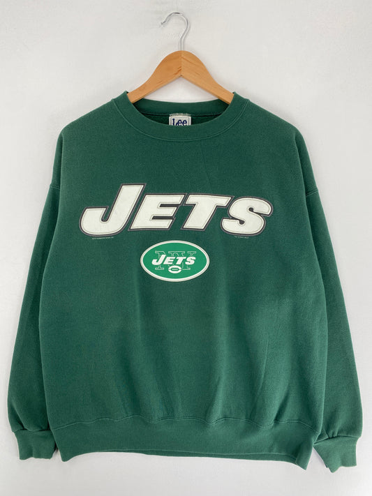 90’s NEW YORK JETS Size L NFL Sweat-Shirt / F5549S