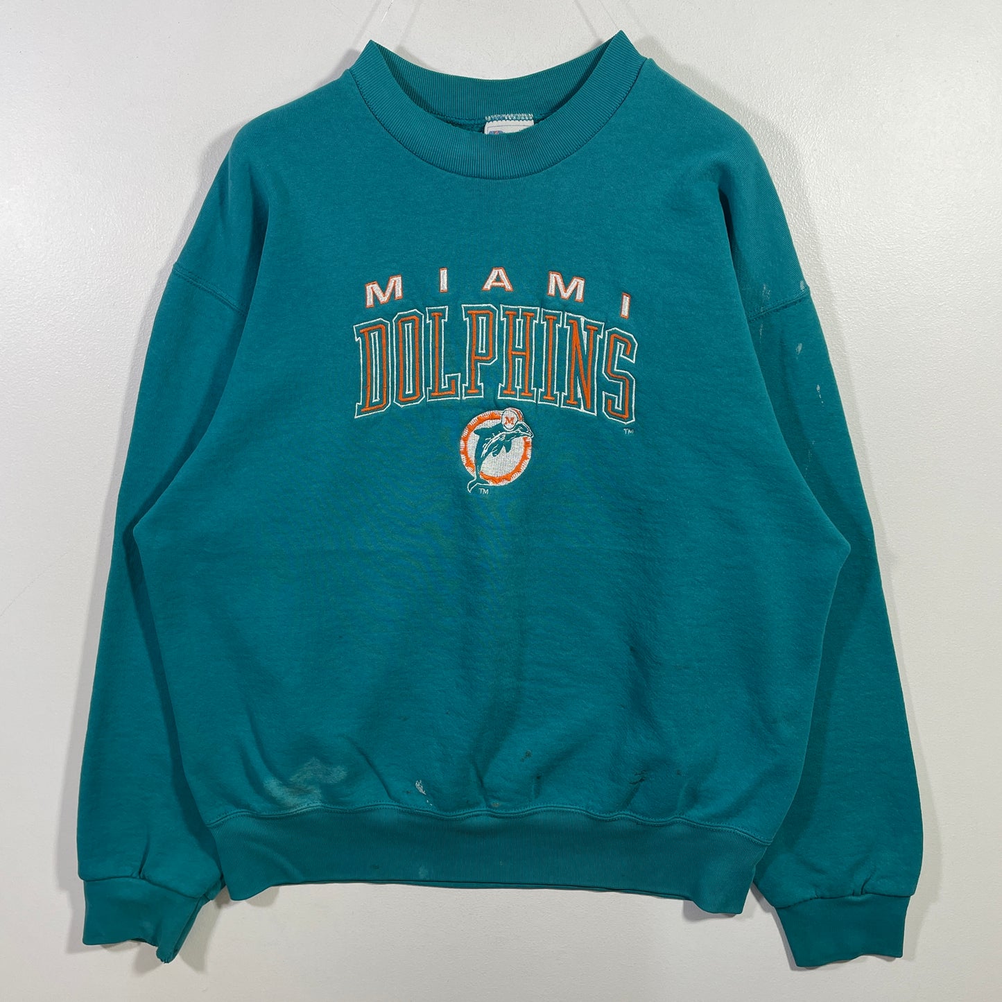 (XL) 90's MIAMI DOLPHINS Vintage NFL Sweatshirt/ A0828S