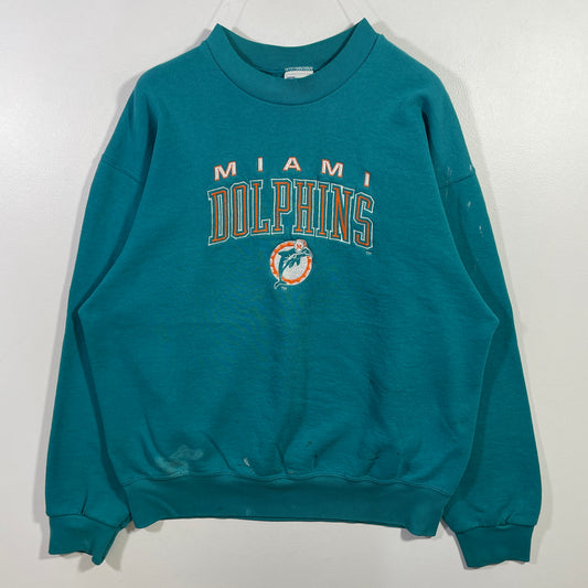 (XL) 90's MIAMI DOLPHINS Vintage NFL Sweatshirt/ A0828S