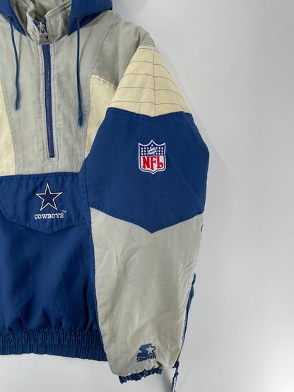 90's STARTER x DALLAS COWBOYS Size XL Vintage NFL Padded Nylon Jacket / F5862N