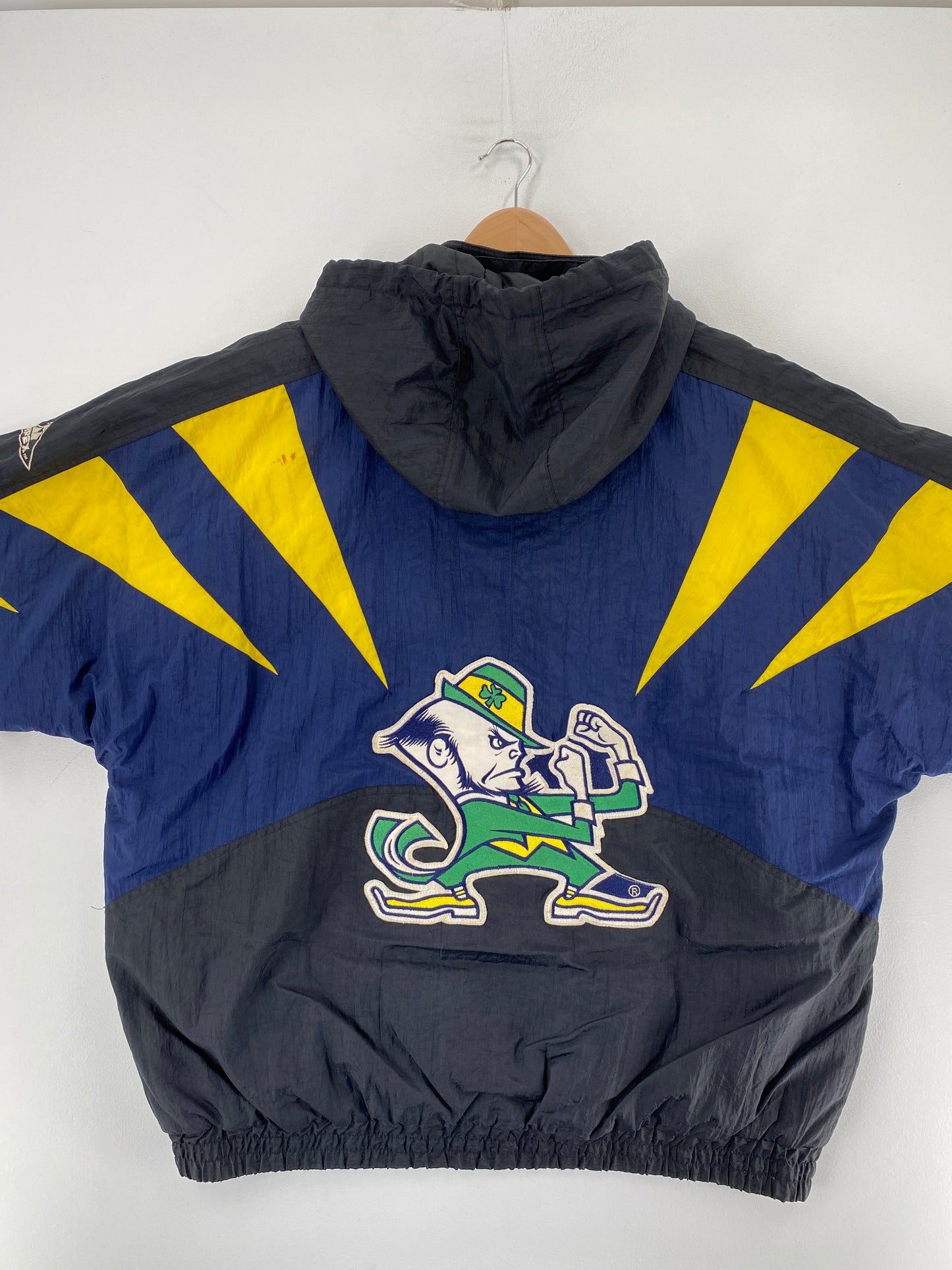 90's APEX ONE x NOTRE DAME Size XL Vintage Padded Nylon Jacket / F4421N
