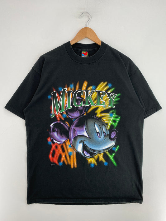 90's DISNEY MICKEY Made in USA Size XL Vintage T-Shirt / G1460S