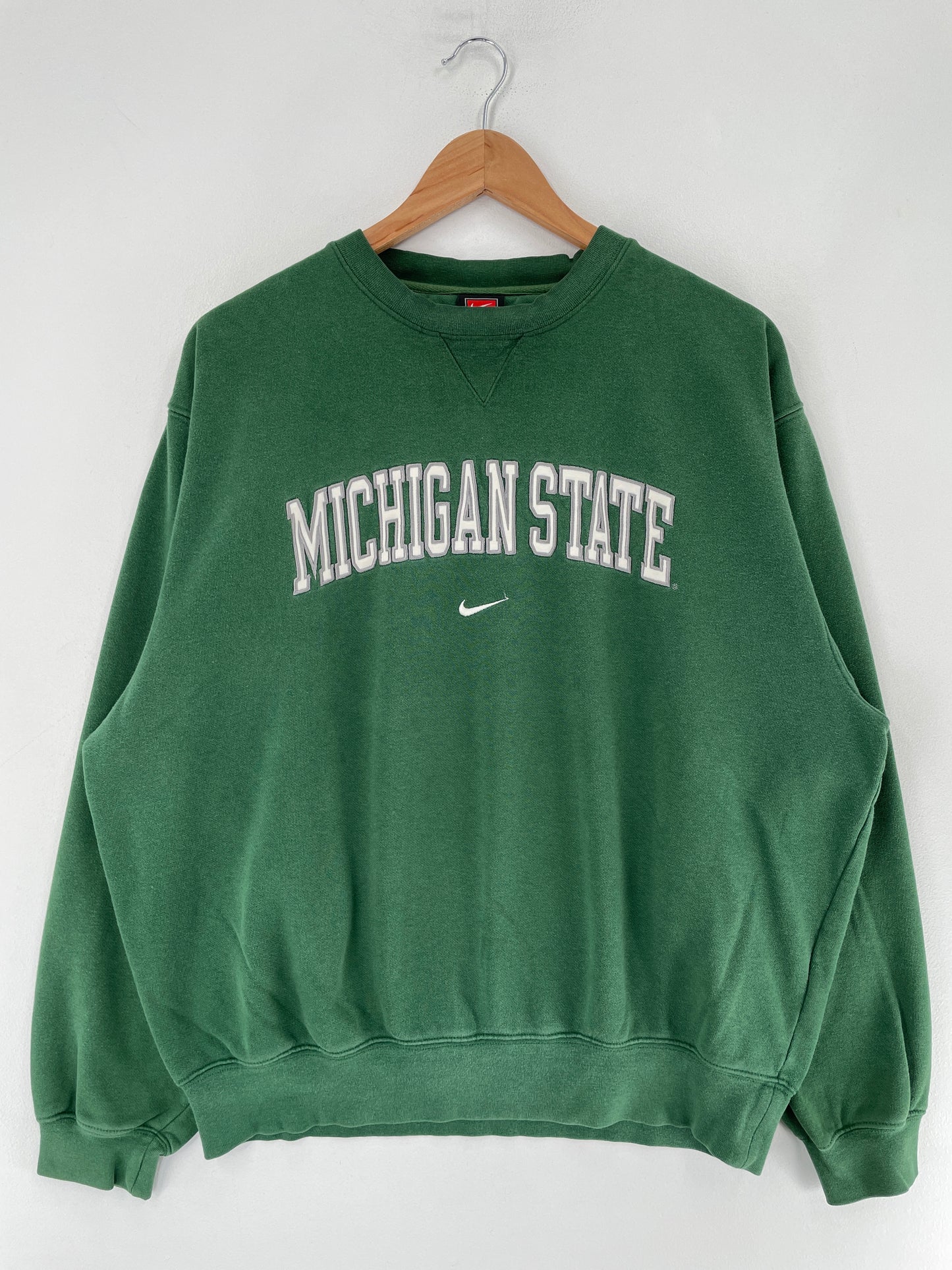 00' NIKE x MICHIGAN STATE Size M College Vintage Sweat-Shirt / F4369S