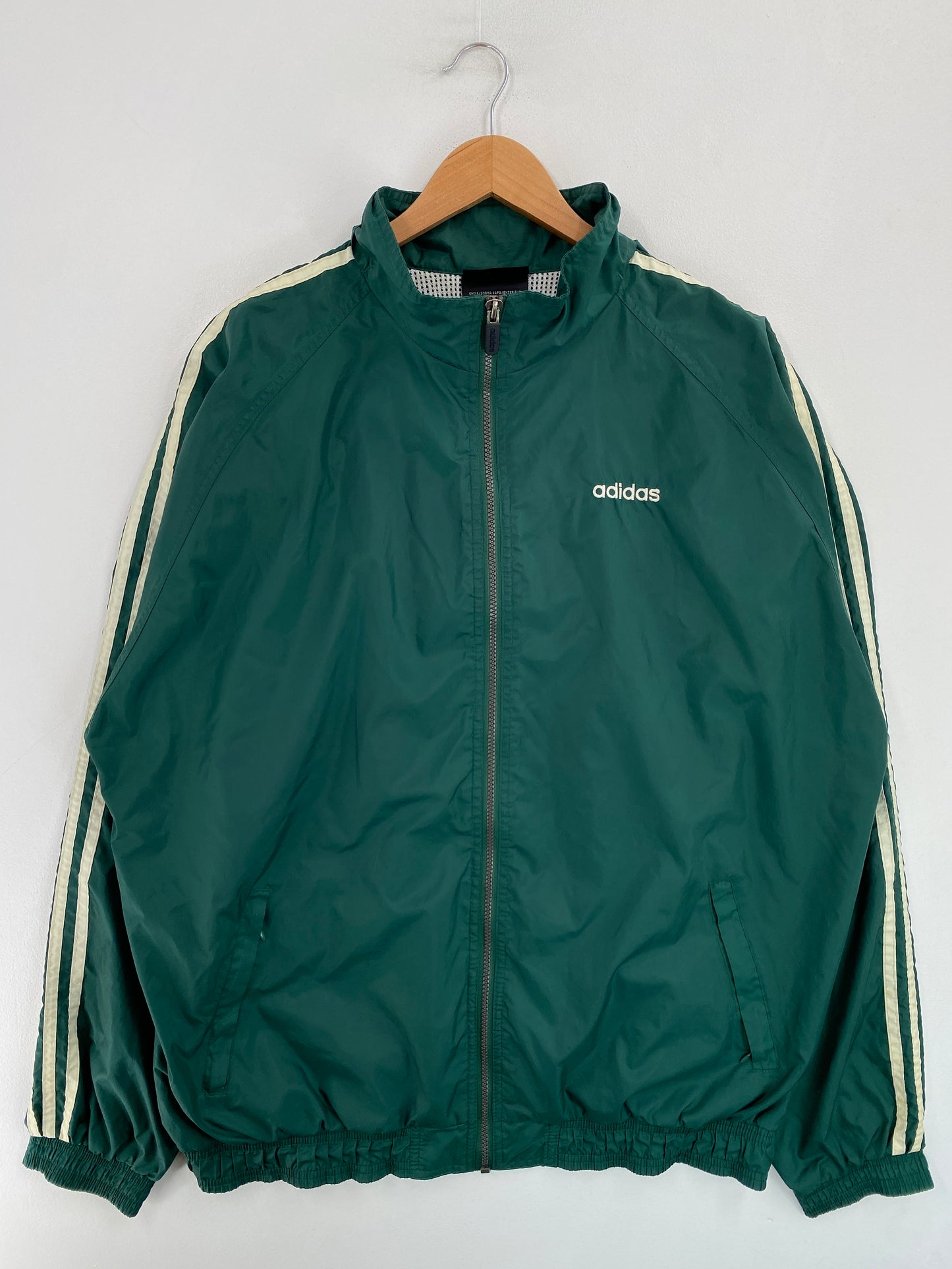 Vintage ADIDAS Size XL Zip-up Nylon Jacket / G4548N