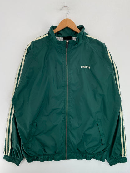 Vintage ADIDAS Size XL Zip-up Nylon Jacket / G4548N