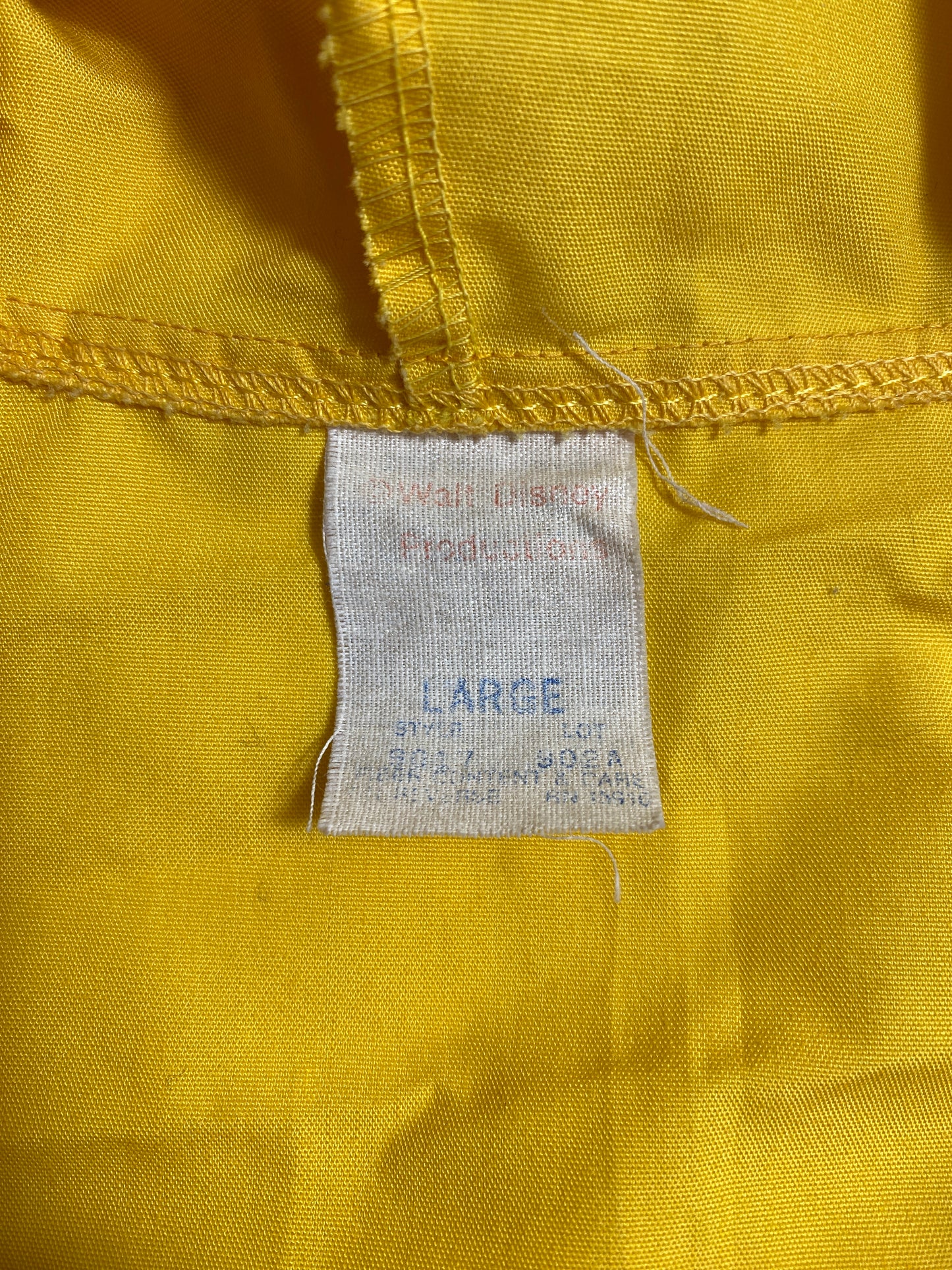70's DISNEY MICKEY Size L Vintage Zip-up Cotton Jacket / G4206J