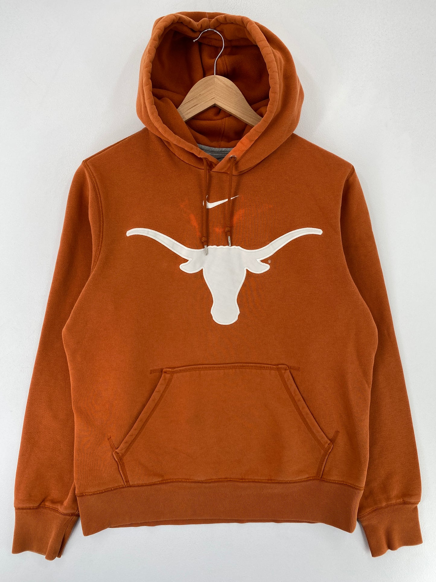 Vintage NIKE X TEXAS LONGHORNS Size M Vintage College Hoodie Sweat Shirt / F9619S