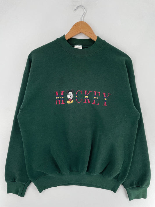 90's DISNEY MICHEY Made in USA Size L Vintage Sweat-Shirt / G5608S