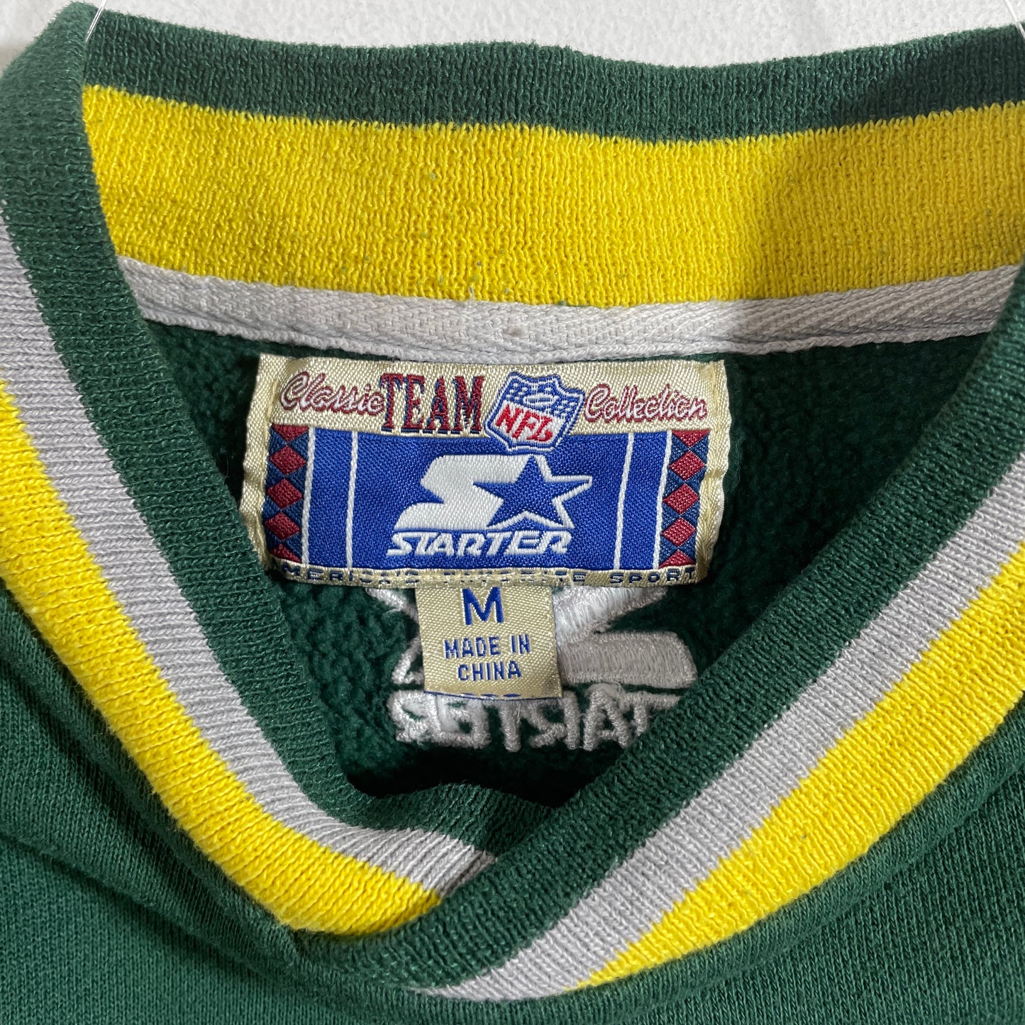 (Kids.M) Vintage STARTER x GREEN BAY PACKERS NFL Sweatshirt / A1338S