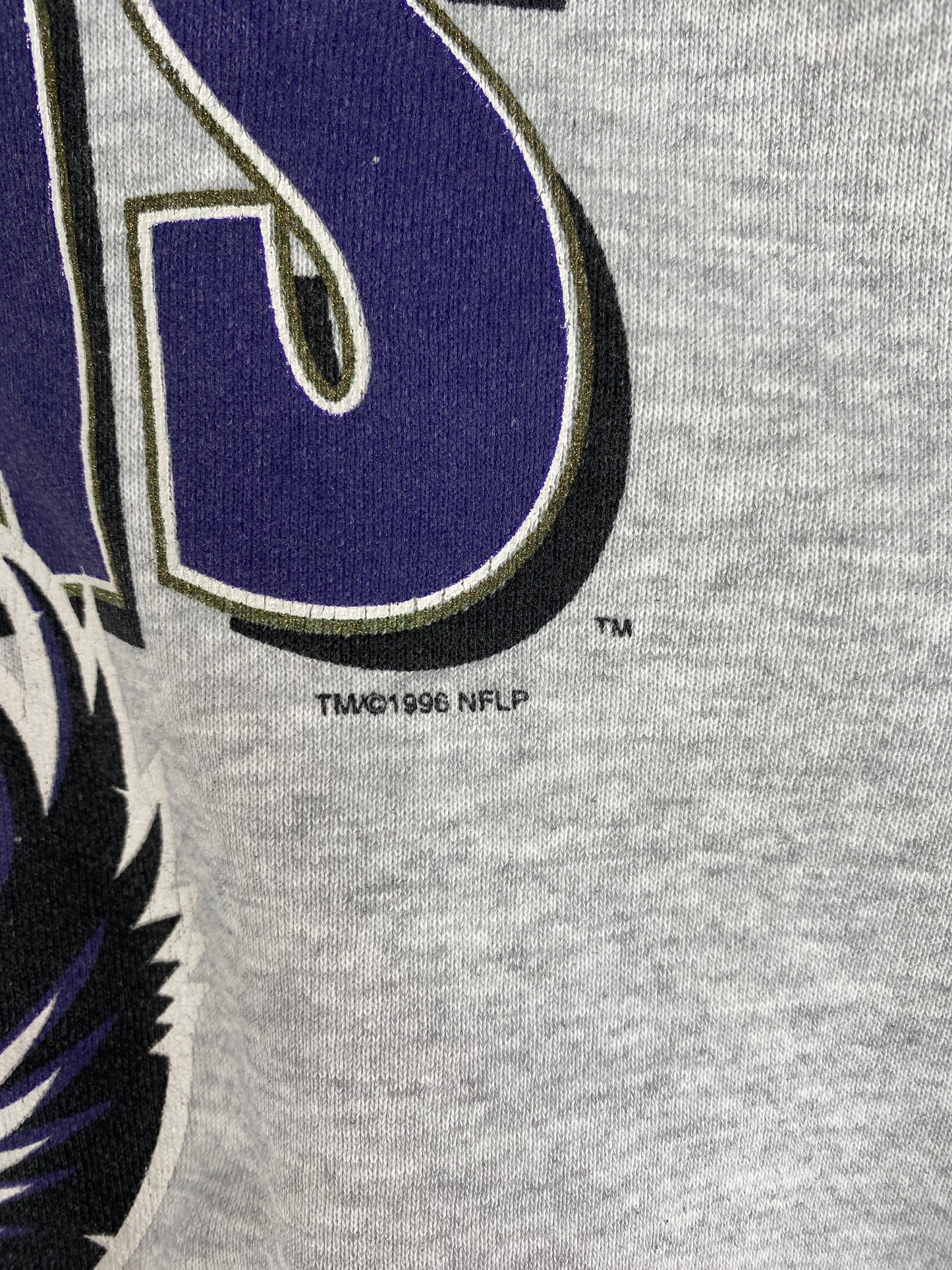 1996 BALTIMORE RAVENS Size Approx. L Vintage NFL Sweat-Shirt / F6716S