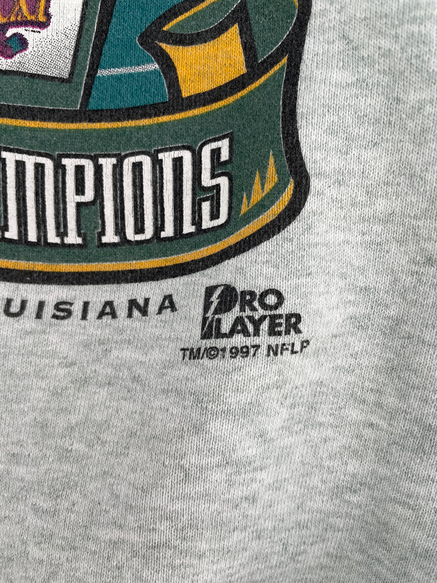 1997 PATRIOTS vs PACKERS MADE in USA Size XL Vintage NFL Sweat-shirt / F3588S