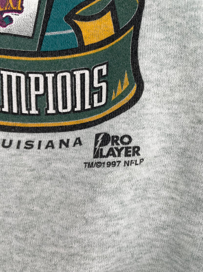 1997 PATRIOTS vs PACKERS MADE in USA Size XL Vintage NFL Sweat-shirt / F3588S