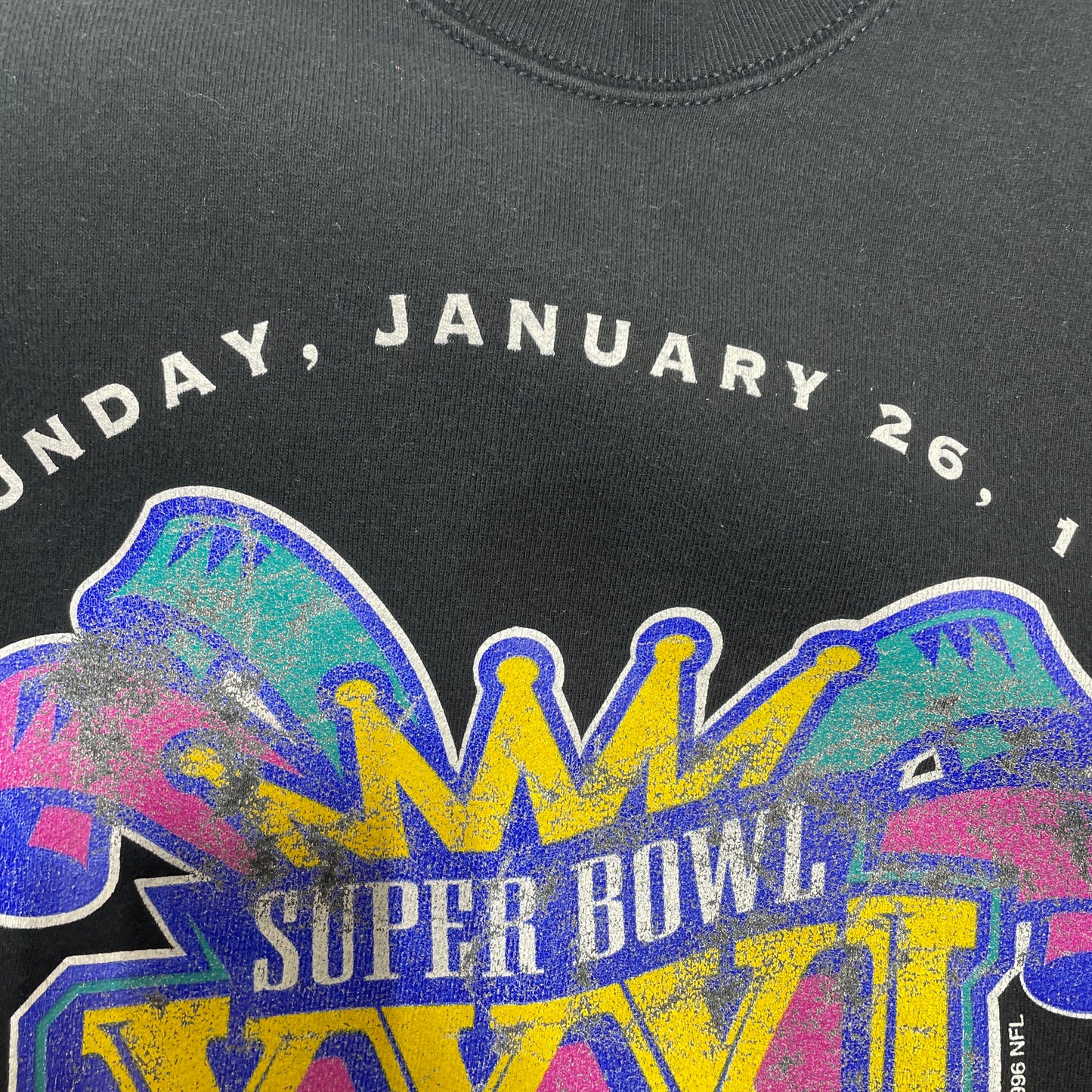 (L) 1997 SUPER BOWL Vintage NFL Sweatshirt / A1467S