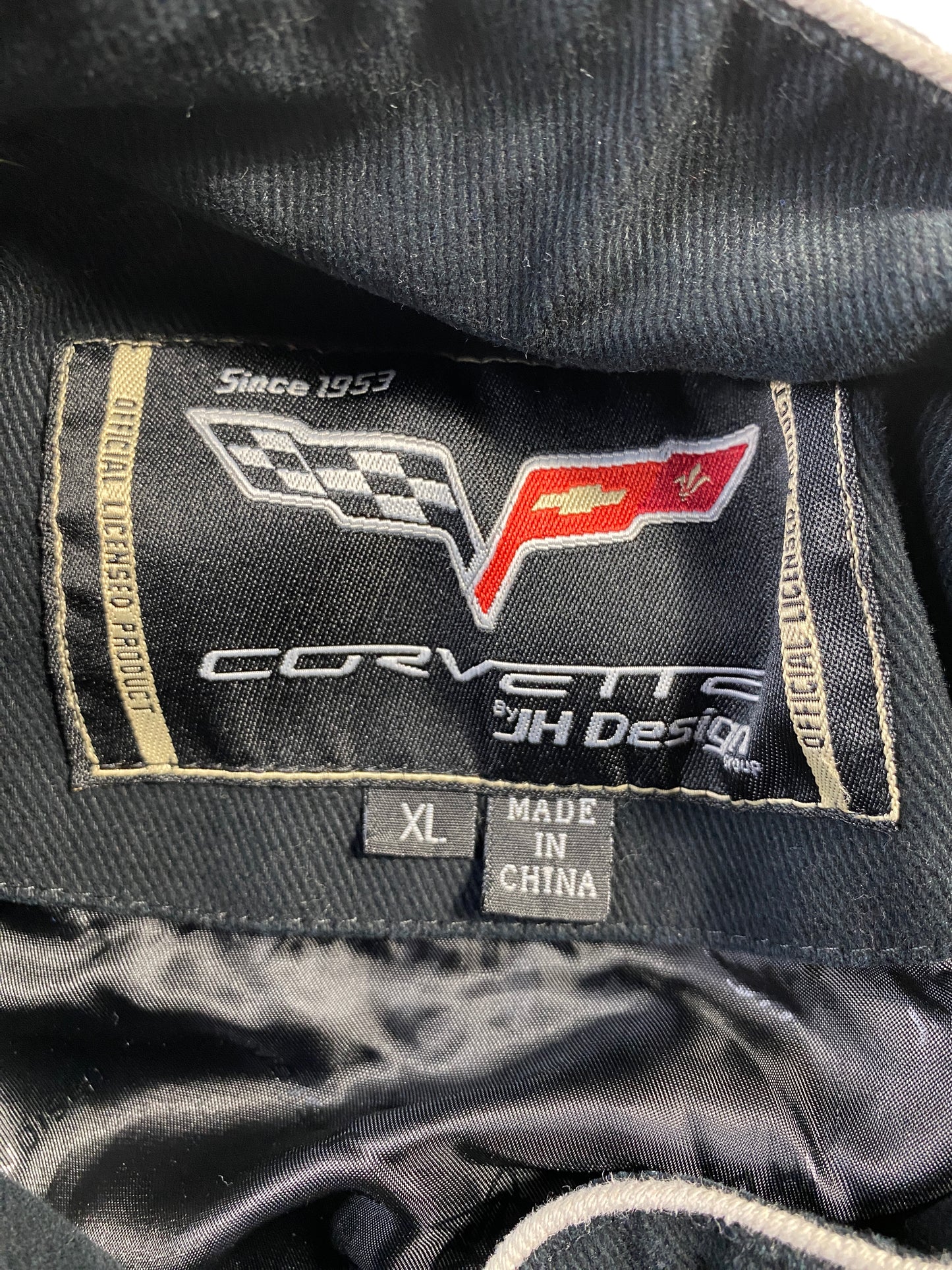 .Vintage CORVETTE Size XL Racing Jacket / F3674J