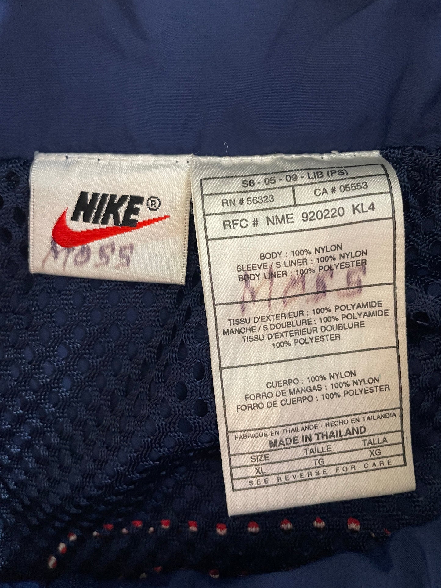 90's NIKE Size XL Vintage Nylon Zip-up Jacket / F9749N
