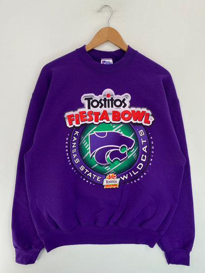 1997 KANSAS STATE WILDCATS Made in USA Size XL Vintage College Sweat-Shirt / G4617S