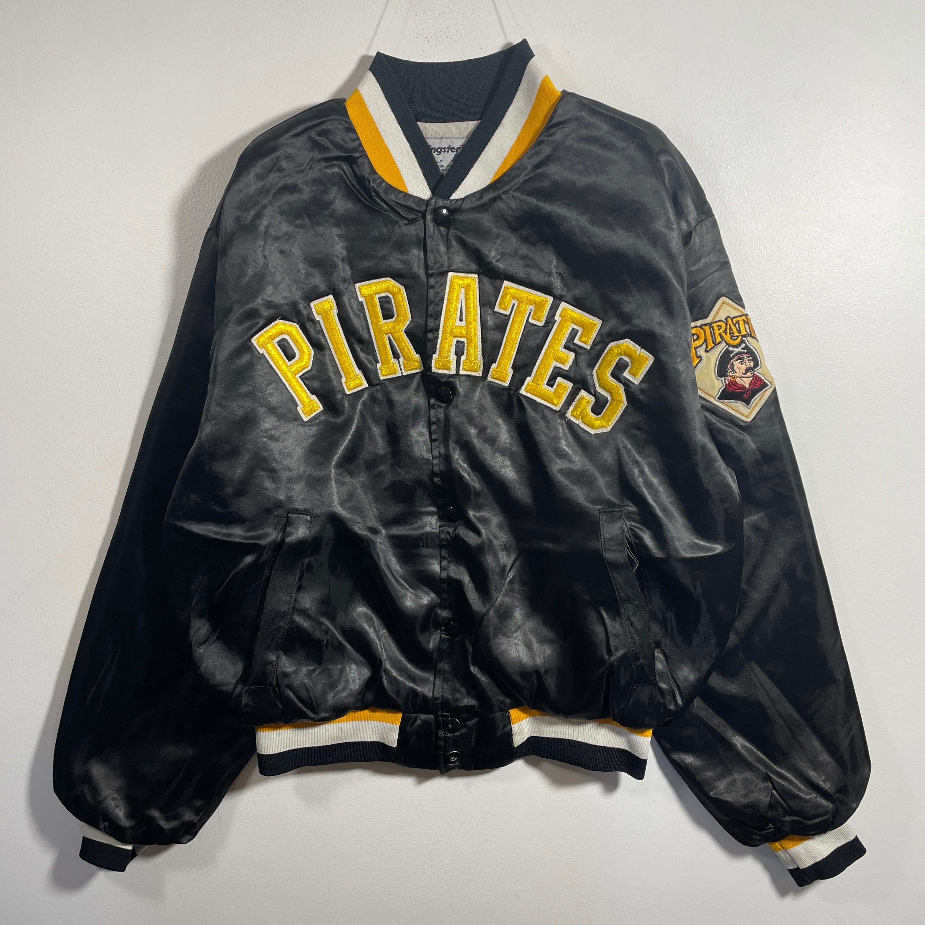 L) 90's PITTSBURGH PIRATES Vintage MLB Nylon Jacket / A1205N L) 90's PITTSBURGH PIRATES Vintage MLB Nylon Jacket / A1205N