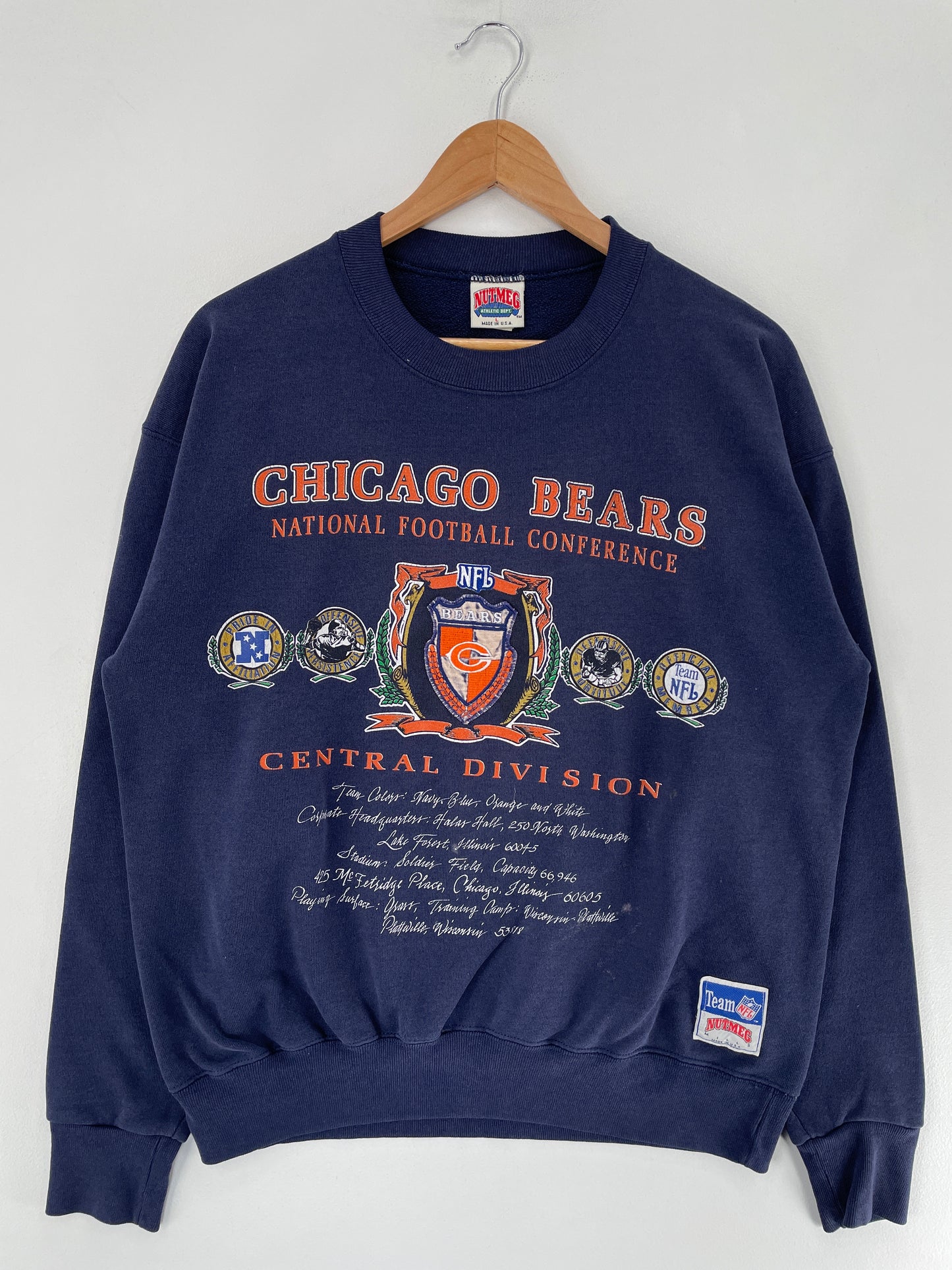 90's CHICAGO BEARS Size L Vintage NFL Sweat-Shirt / F5108S