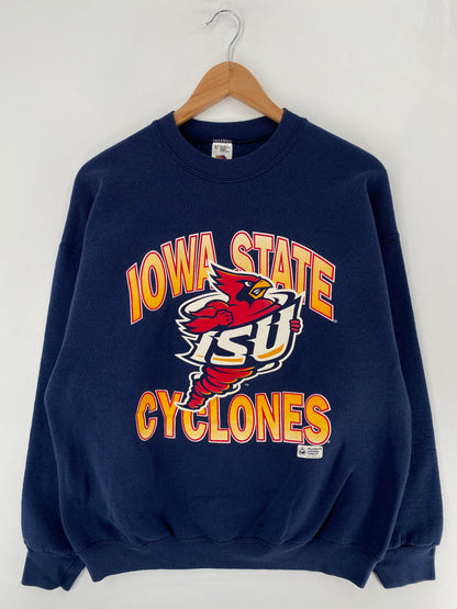 90's IOWA STATE Size XL Vintage College Sweat-shirt / F6826S