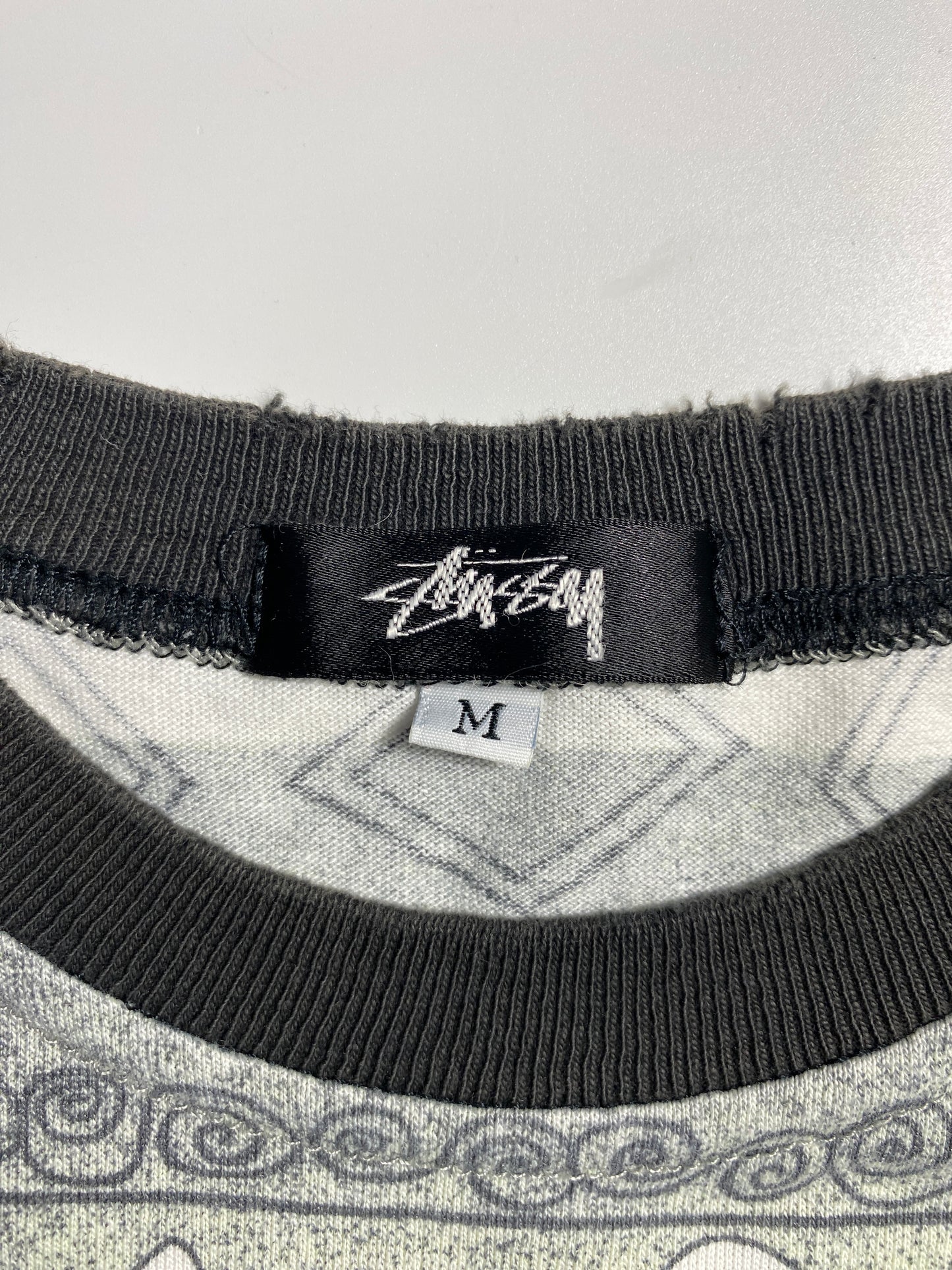 80's STUSSY TOMTOM ZIGZAG Size M Vintage T-Shirts / F9647T