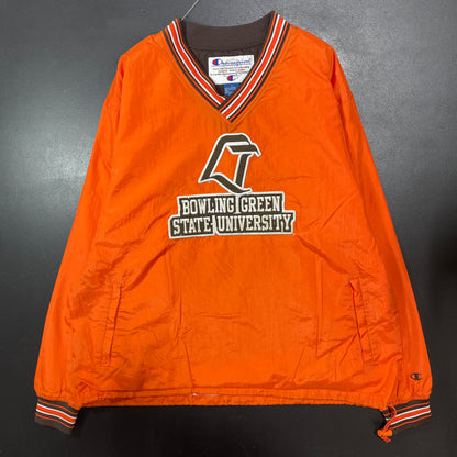 (L) 00' BOWLING GREEN STATE UNIVERSITY Vintage College Nylon Pullover Jacket / A1438N