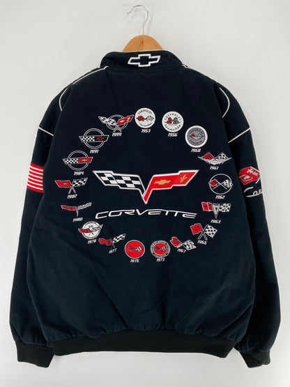 .Vintage CORVETTE Size XL Racing Jacket / F3674J