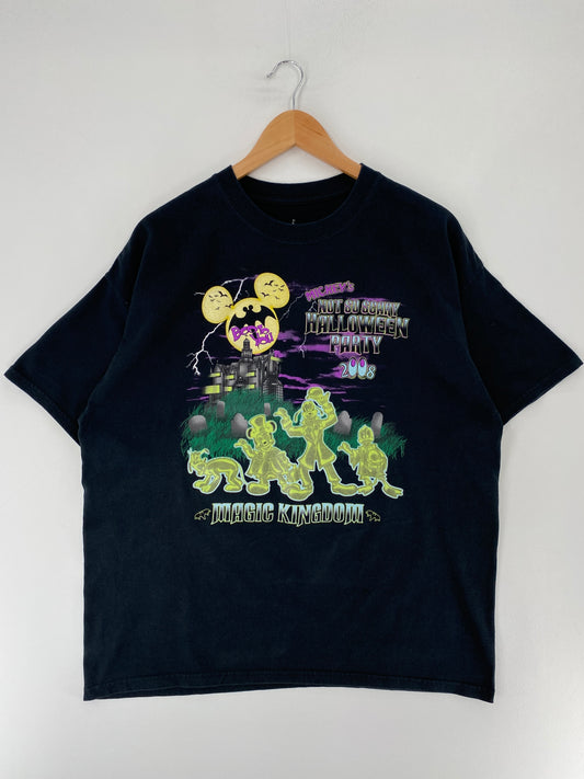 2008 "MICKEY's NOT SO SCARY HALLOWEEN PARTY" Size XL Vintage Disney T-Shirt / F2526T