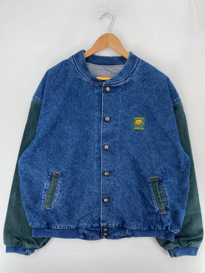 90's SEATTLE ESPRESSO Made in USA Size L Vintage Denim Jacket / F6812J