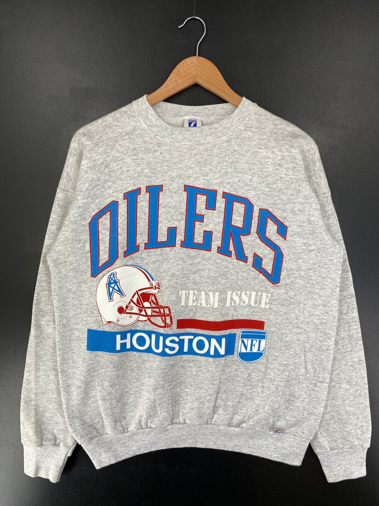 90's HOUSTON OILERS Made in USA Size XL Vintage NFL Sweat-Shirt / G1480S