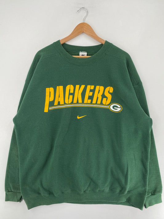 90's NIKE x PACKERS Size XL Vintage NFL Sweat-Shirt / G1926S